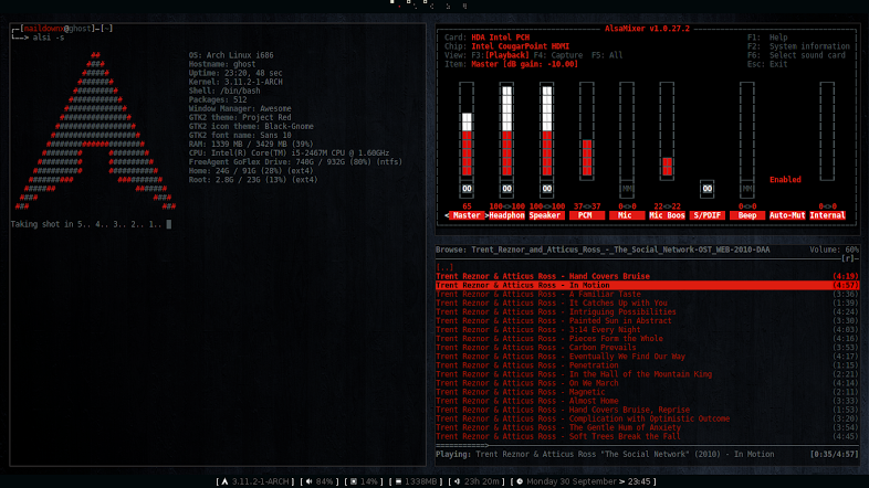 ArchLinux + Awesome WM