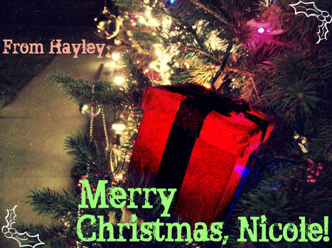 Merry Christmas, Nicole