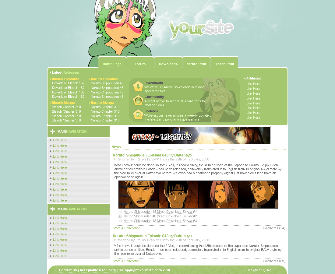 Animev2 WebDesign