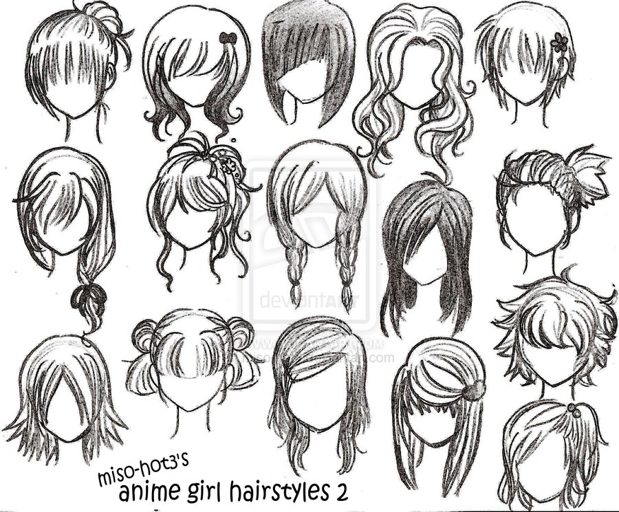 Hair Drawing Ideas Hairstyles Anime Girls 57+ New Ideas #hair #drawing  #hairstyles