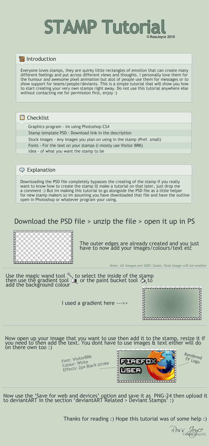 dA STAMP TUTORIAL WITH  .PSD