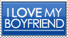 I Love My Boyfriend Stamp