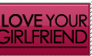 I  Love Your Girlfriend Stamp