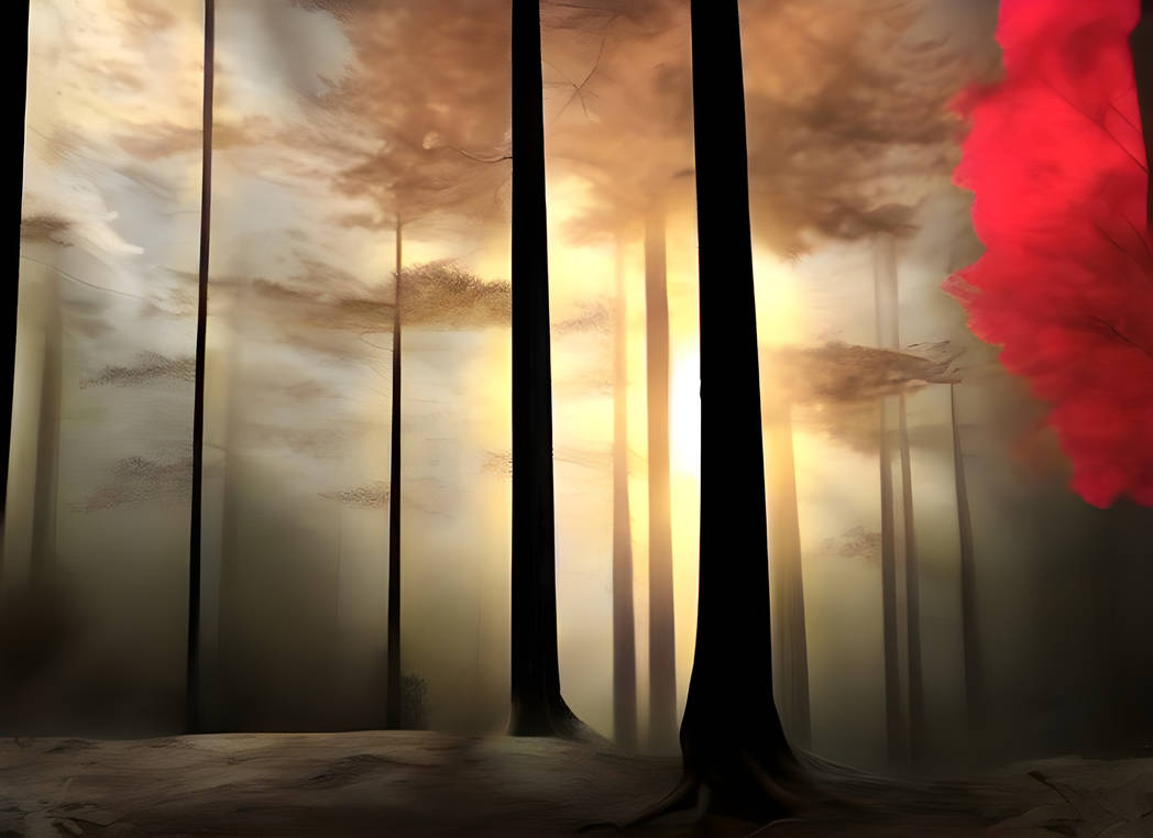 Deep forest, spring red. by danielm007 on DeviantArt