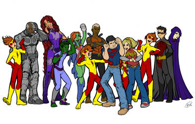 Teen Titans flats