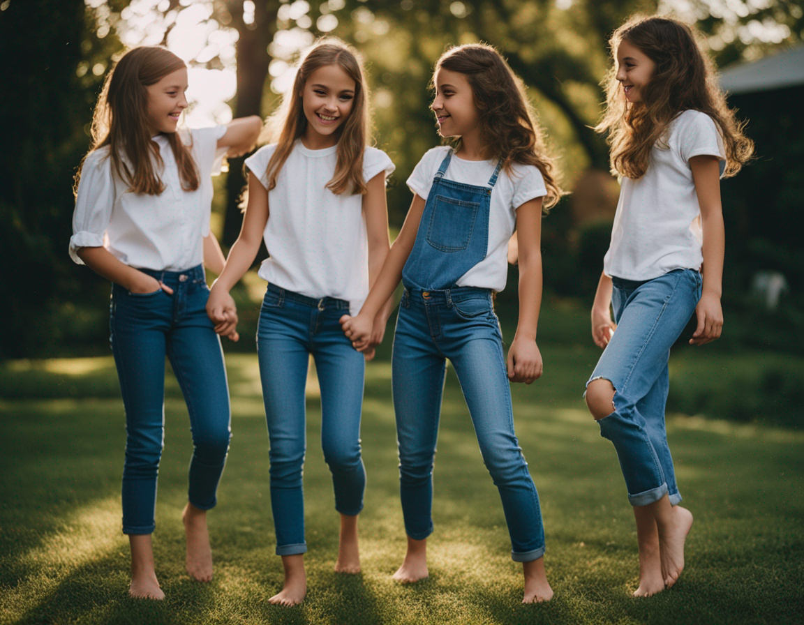 Tween Girls, Wearing Jeans, by JoeChill68 on DeviantArt