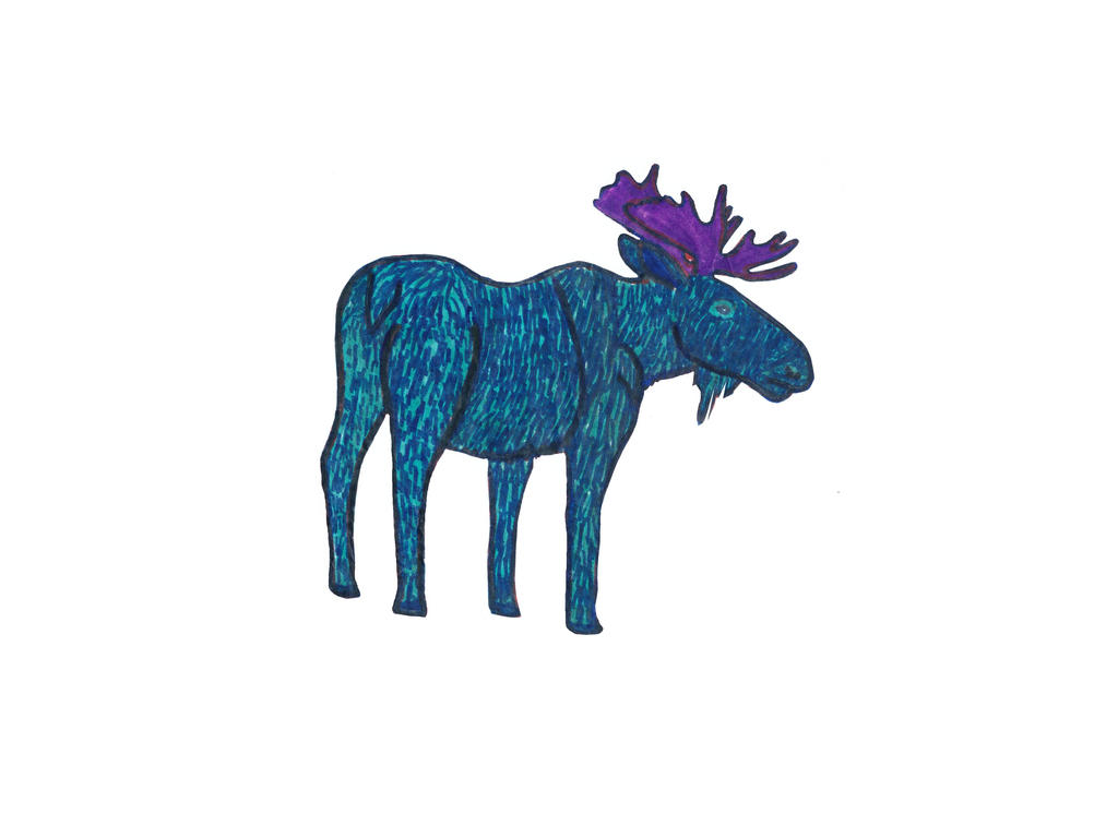 Blue Moose by Rockish21 on DeviantArt