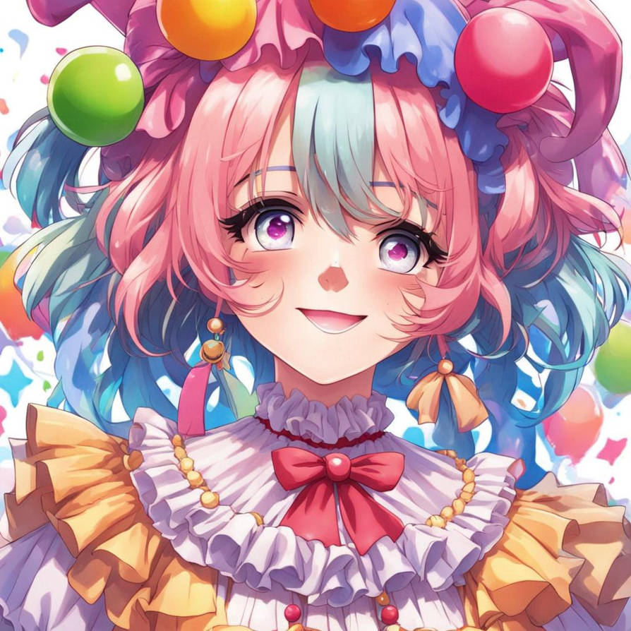 Cute Anime Clown by lilkomilko on DeviantArt