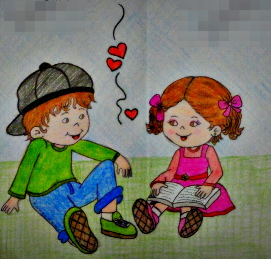 Casalzinho- Desenho animado/ Young Couple- Cartoon