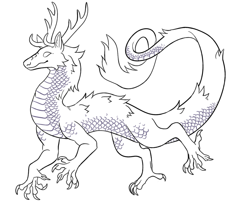 Eastern Dragon Lineart By Lovesaur On DeviantArt eastern-dragon-lineart-by-lovesaur-on-deviantart