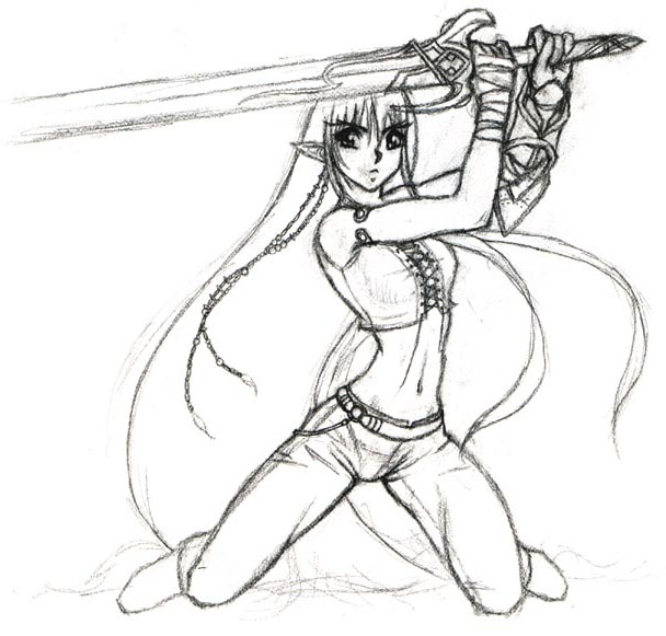 Barbarian Girl -sketch-