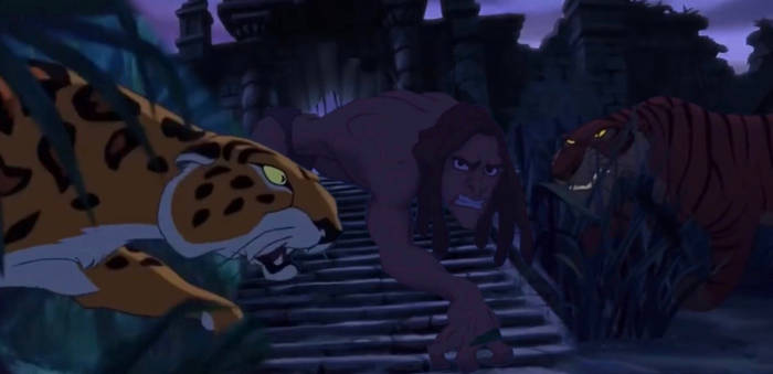 Sabor and Shere Khan vs Tarzan