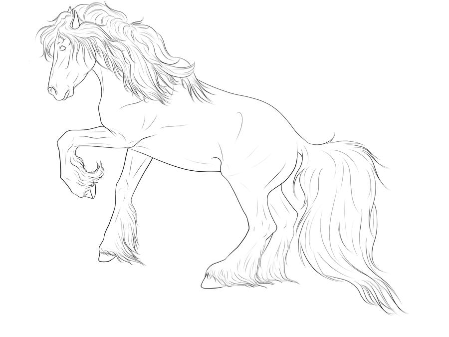 Gypsy Cob Line Art