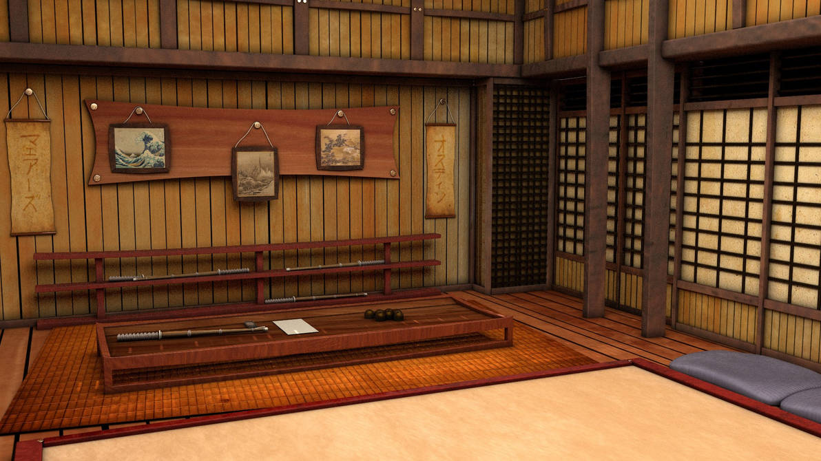 Japanese Dojo Interior View 1 by austinmmyers1994 on DeviantArt
