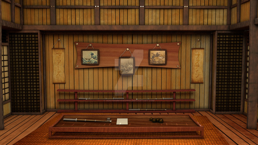 Japanese Dojo Interior View 2 by austinmmyers1994 on DeviantArt