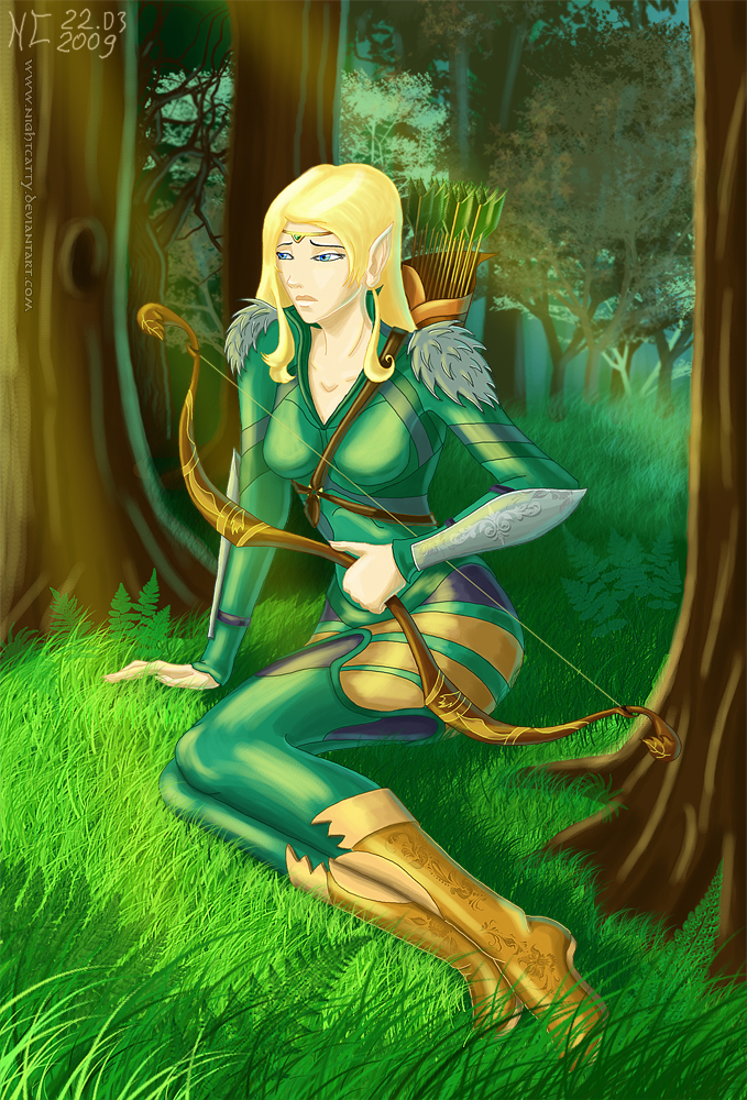 Mira the Elf by NightCatty
