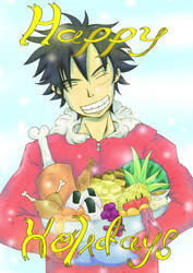 Luffy holiday greeting