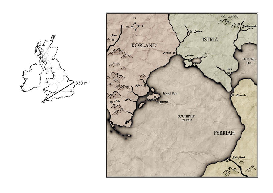 Fantasy Map draft 1