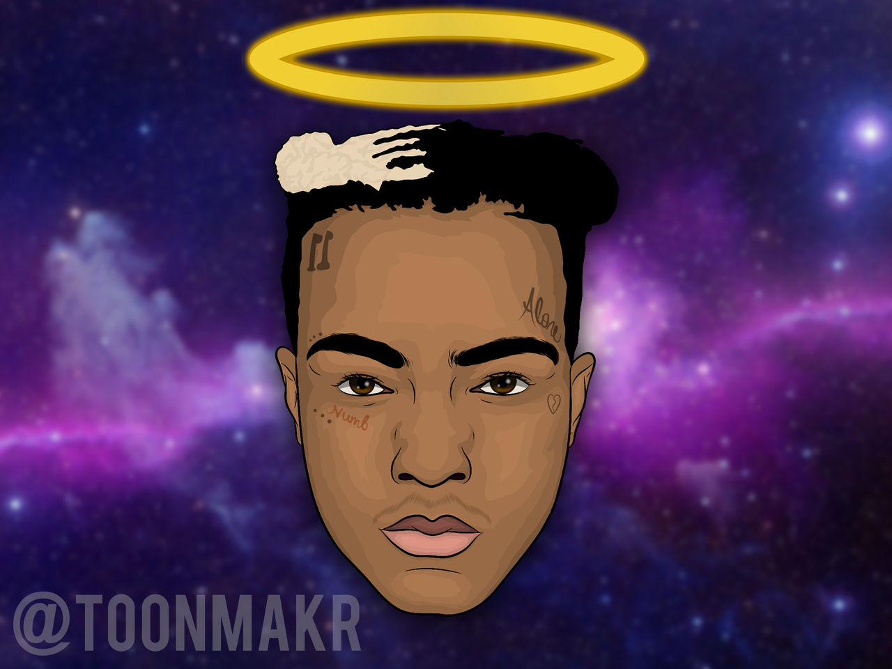 XxxTentacion Cartoon (Fan art) by Toonmakr by arianaktorres on DeviantArt