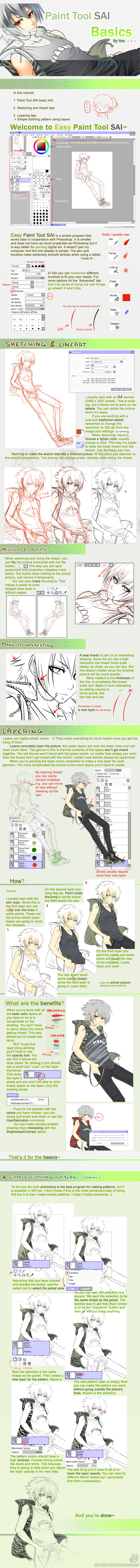 Paint Tool SAI Basics tutorial by BloodlineV