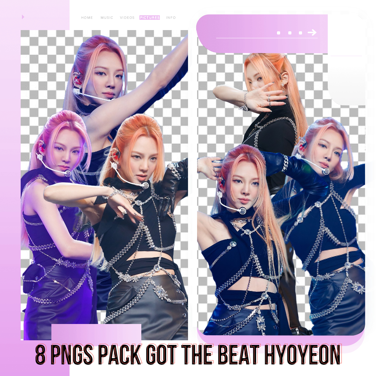 PNG PACK GOT THE BEAT HYOYEON FOR MCOUNTDOWN by starcolors13 on DeviantArt