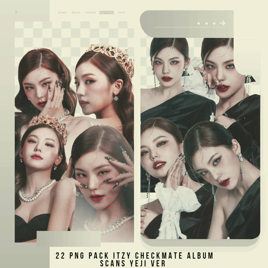 PNG PACK ITZY CHECKMATE ALBUM SCANS YEJI VER by starcolors13 on DeviantArt