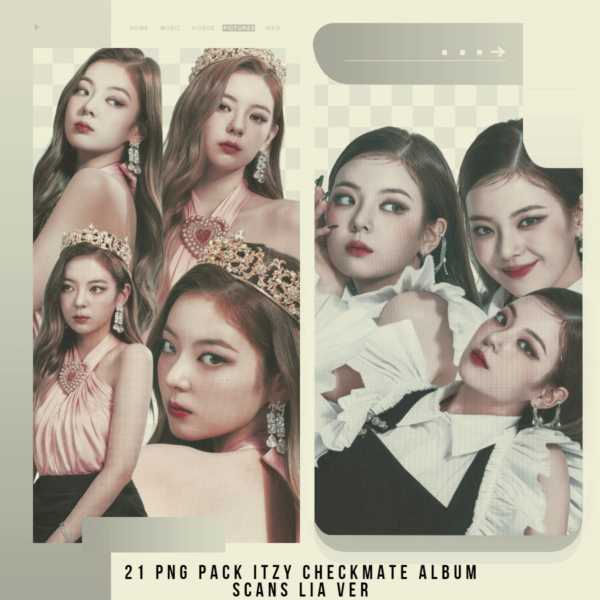 PNG PACK ITZY CHECKMATE ALBUM SCANS LIA VER by starcolors13 on DeviantArt