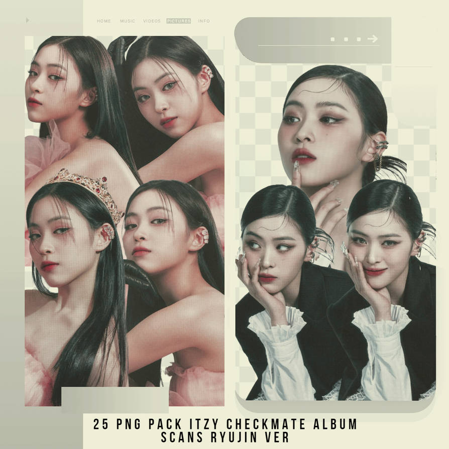 PNG PACK ITZY CHECKMATE ALBUM SCANS RYUJIN VER by starcolors13 on ...