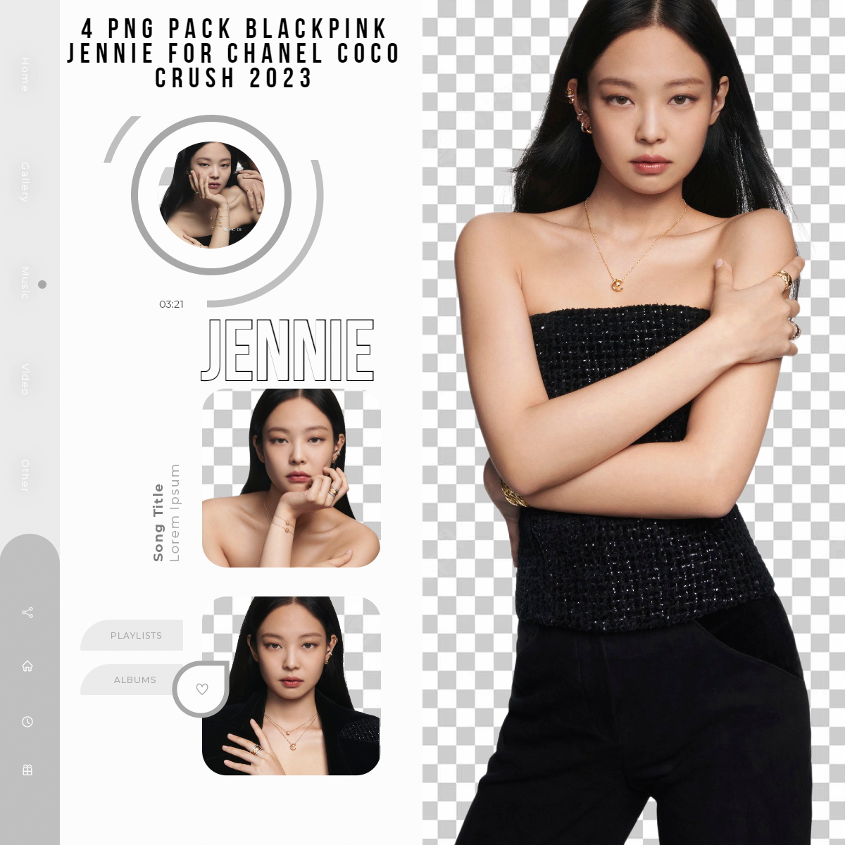 PNG PACK BLACKPINK JENNIE FOR CHANEL COCO CRUSH by starcolors13 on  DeviantArt
