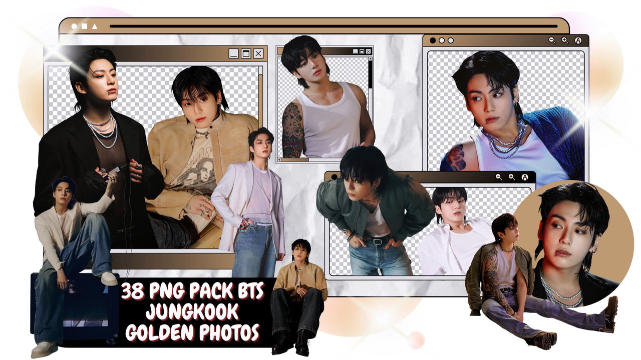 PNG PACK BTS JUNGKOOK GOLDEN PHOTOS by starcolors13 on DeviantArt