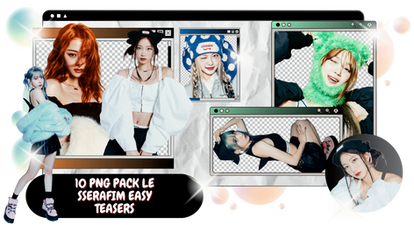 PNG PACK LE SSERAFIM EASY COMEBACK TEASERS