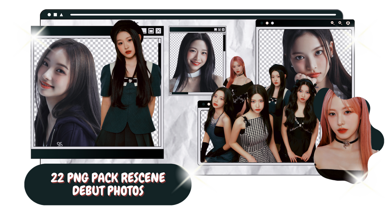 PNG PACK RESCENE DEBUT PHOTOS by starcolors13 on DeviantArt