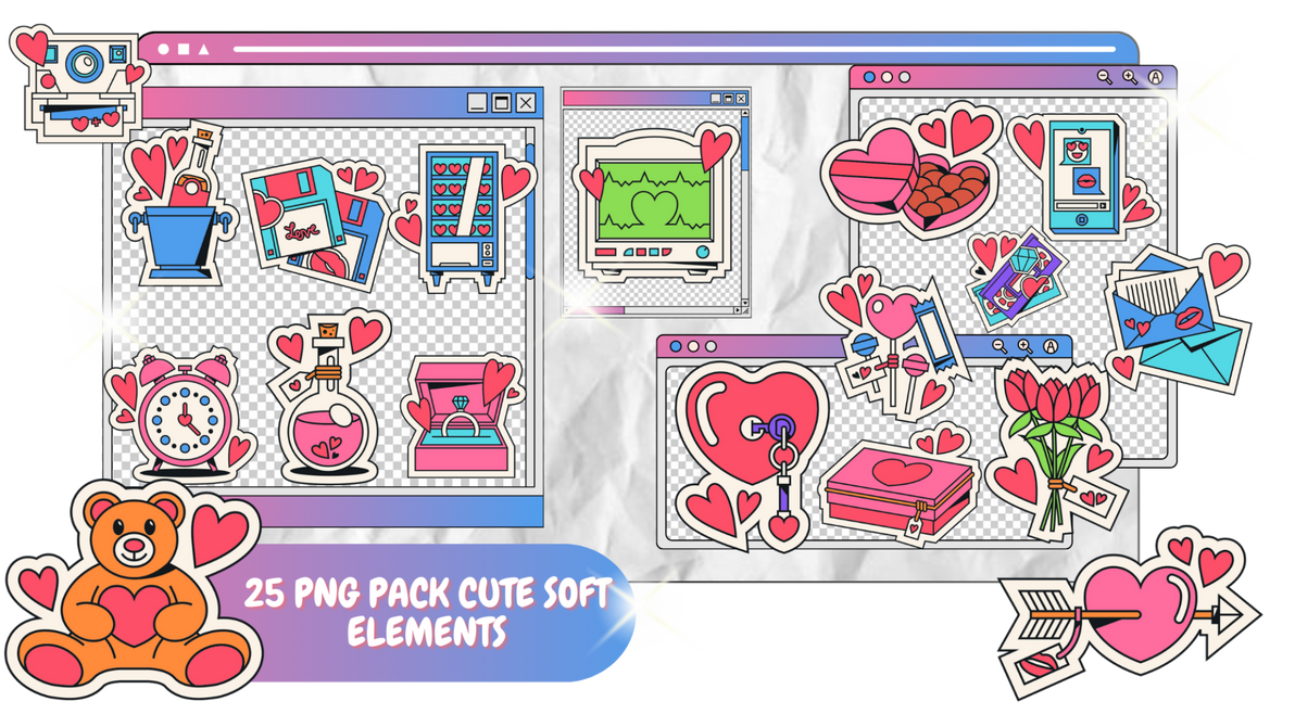 Soft Elements PNG PACK CUTE SOFT ELEMENTS by starcolors13 on DeviantArt