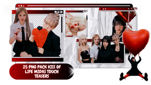 PNG PACK KISS OF LIFE MIDAS TOUCH TEASERS