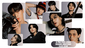 PNG PACK ATEEZ SEASONS GREETINGS 2025 SCAN