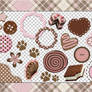 PNG PACK PINK AND BROWN ELEMENTS