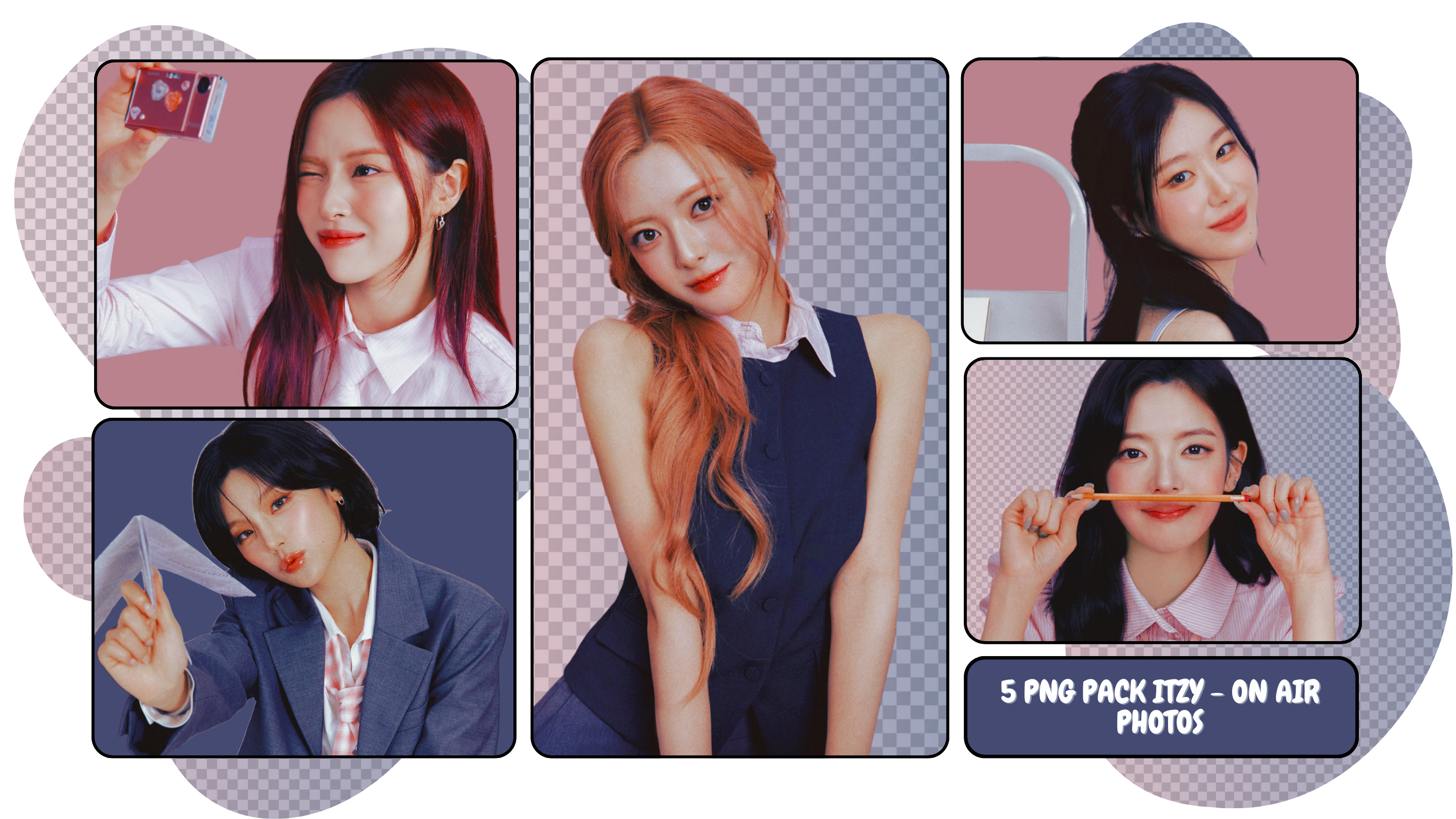 PNG PACK ITZY - ON AIR PHOTOS