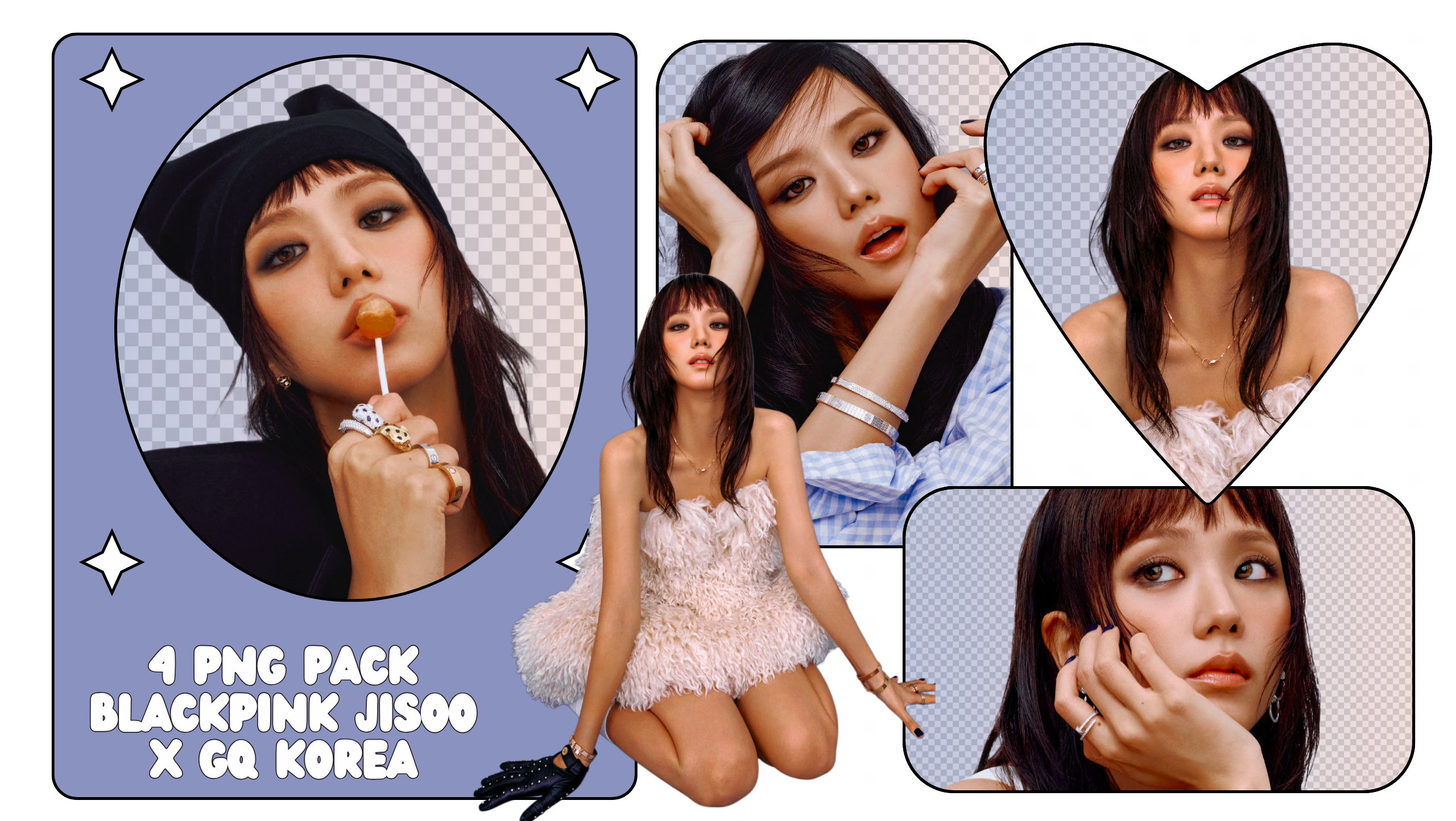 PNG PACK BLACKPINK JISOO X GQ KOREA