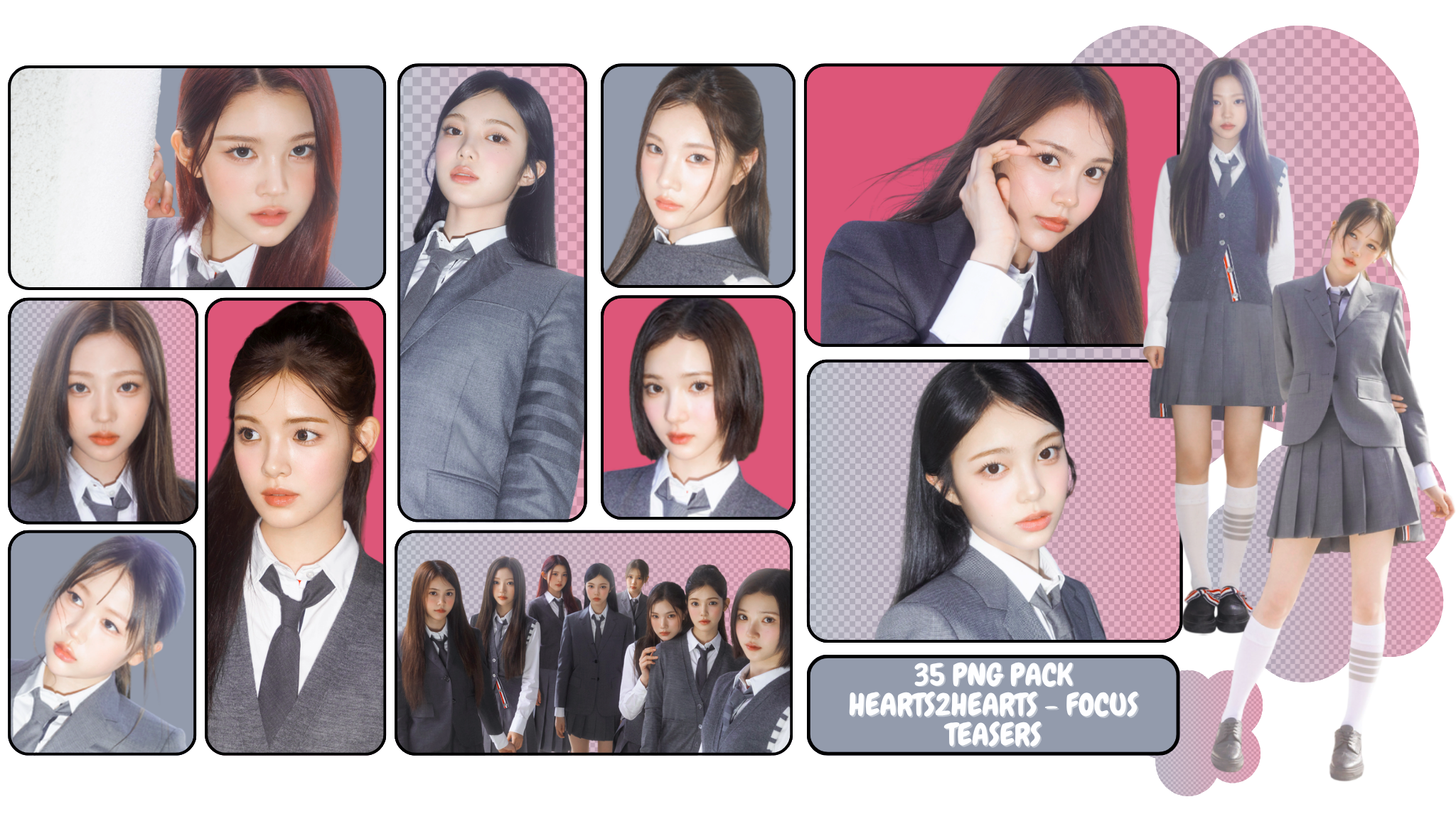 PNG PACK HEARTS2HEARTS - FOCUS TEASERS