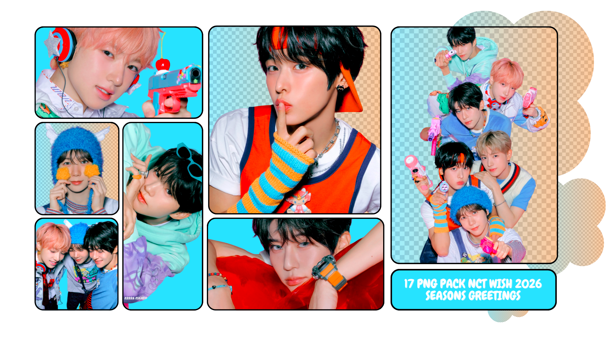 PNG PACK NCT WISH 2026 SEASONS GREETINGS