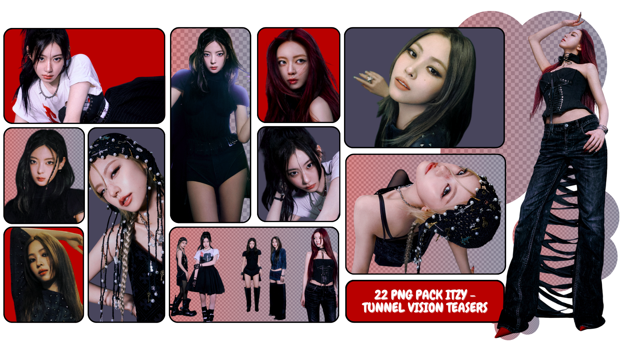 PNG PACK ITZY - TUNNEL VISION TEASERS