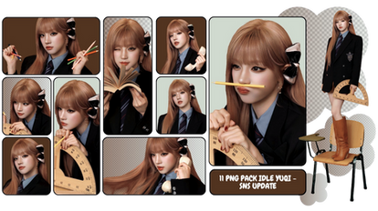 PNG PACK IDLE YUQI - SNS UPDATE