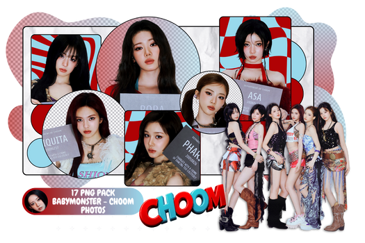 PNG PACK BABYMONSTER - CHOOM PHOTOS