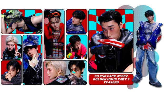 PNG PACK ATEEZ GOLDEN HOUR PART 5 TEASERS