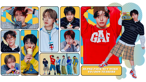 PNG PACK NCT WISH - YO I DON TEASERS