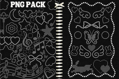 PNG PACK RHINESTONES ELEMENTS