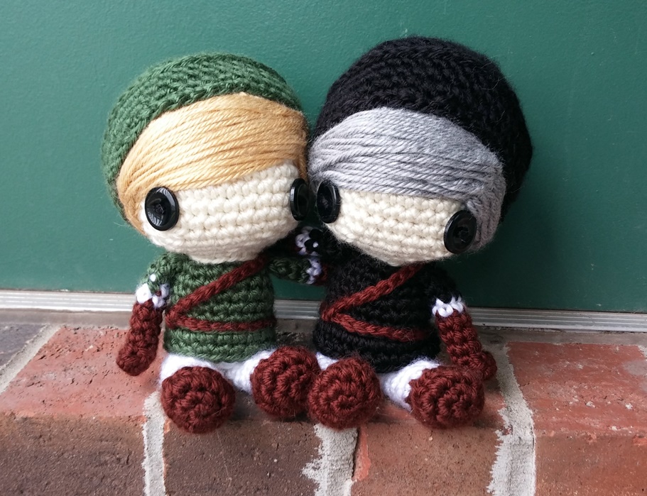 Legend of Zelda Amigurumi: Link and Dark Link