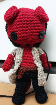 Custom Amigurumi: Hellboy