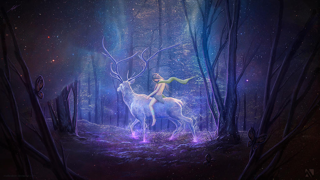 The White Deer by Matkraken