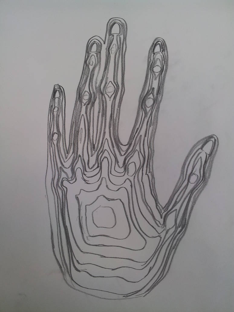 Pure Contour Hand Contour Hand by NateMok on DeviantArt